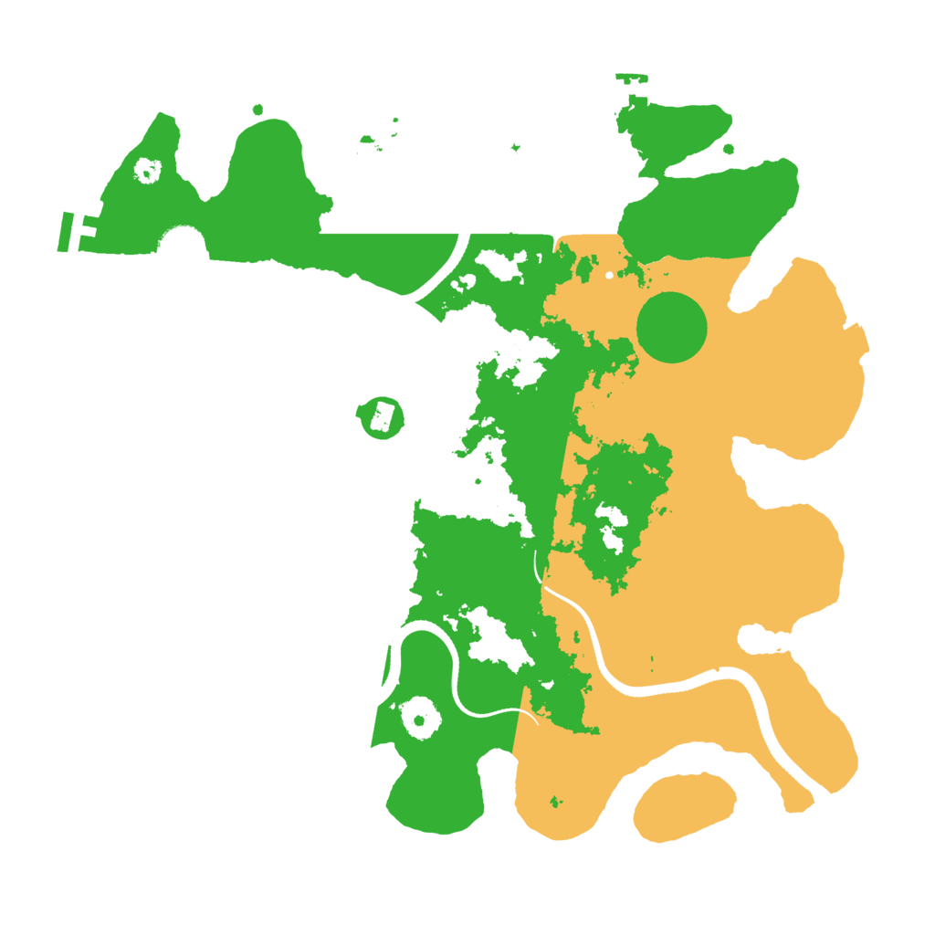 Biome Rust Map: Procedural Map, Size: 3500, Seed: 301034698
