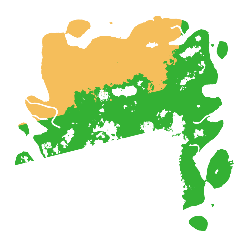 Biome Rust Map: Procedural Map, Size: 3900, Seed: 65519449