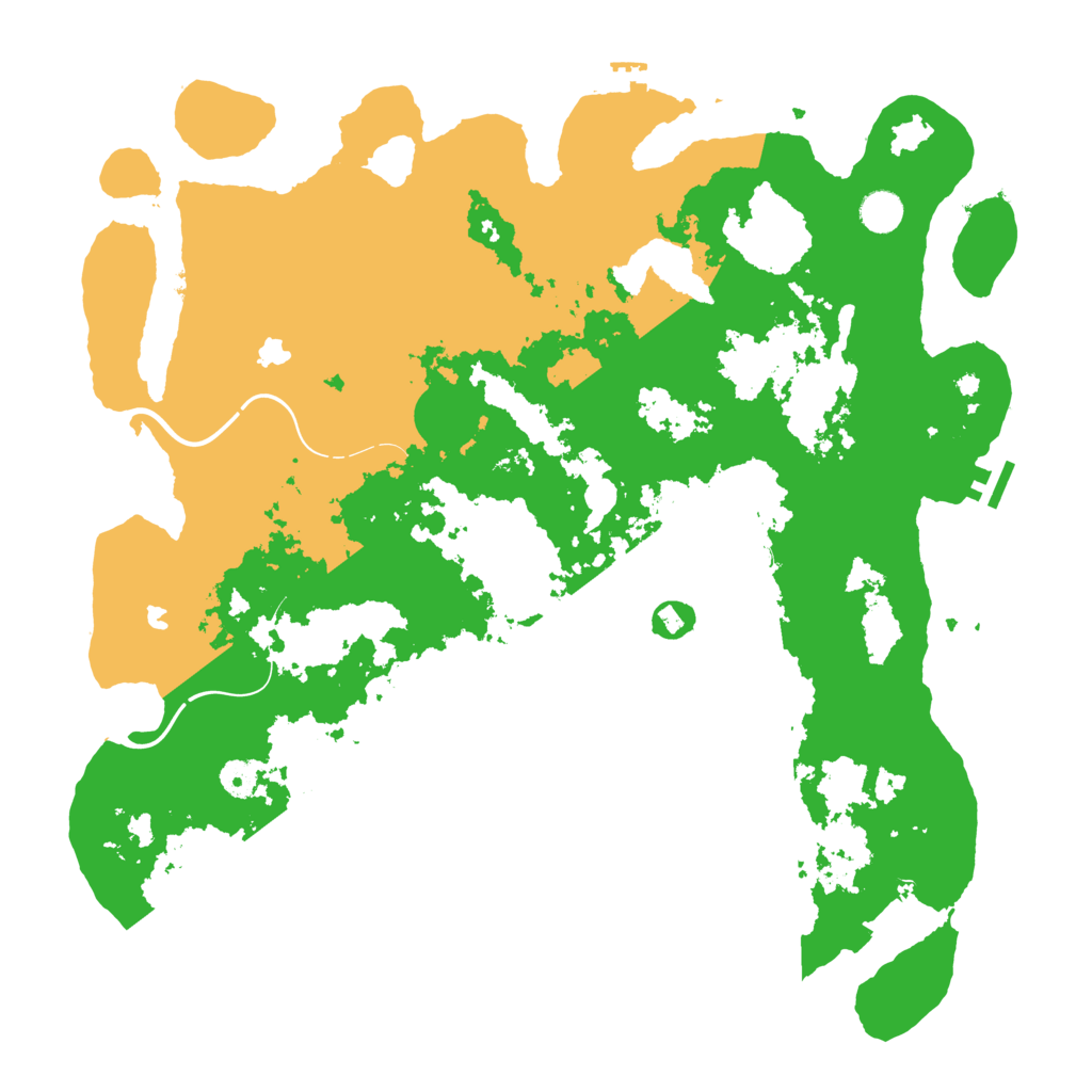 Biome Rust Map: Procedural Map, Size: 4500, Seed: 125125125
