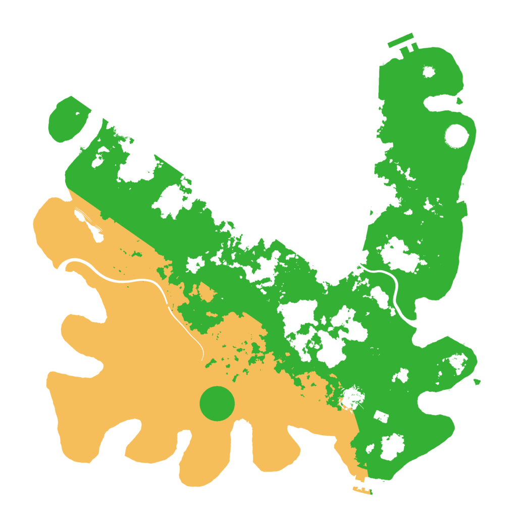 Biome Rust Map: Procedural Map, Size: 3900, Seed: 30422151