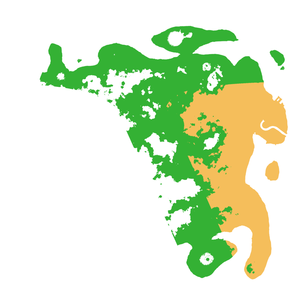 Biome Rust Map: Procedural Map, Size: 3700, Seed: 43993673