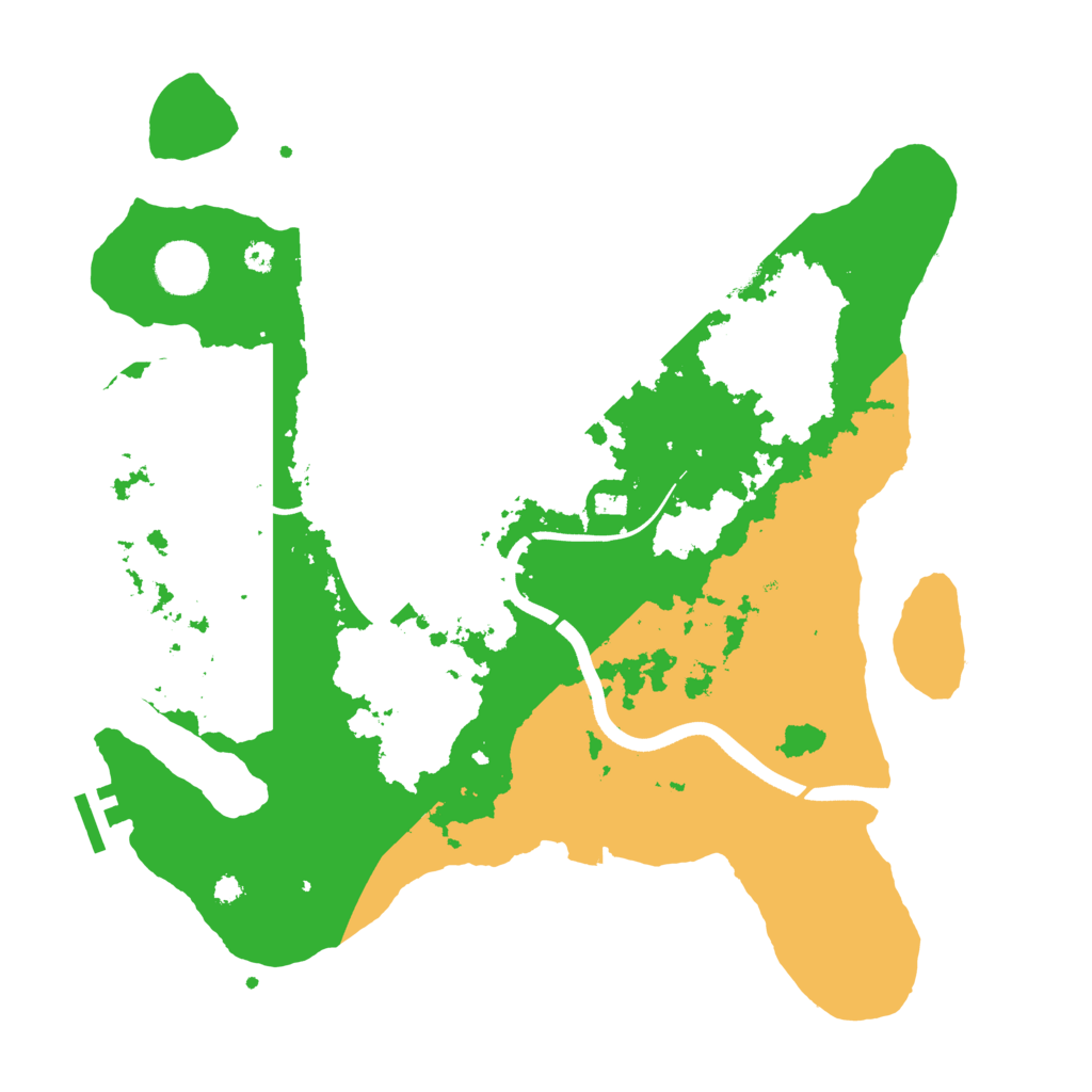 Biome Rust Map: Procedural Map, Size: 3650, Seed: 55321468