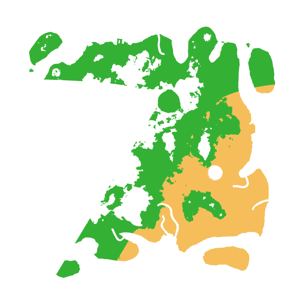 Biome Rust Map: Procedural Map, Size: 3600, Seed: 93497490