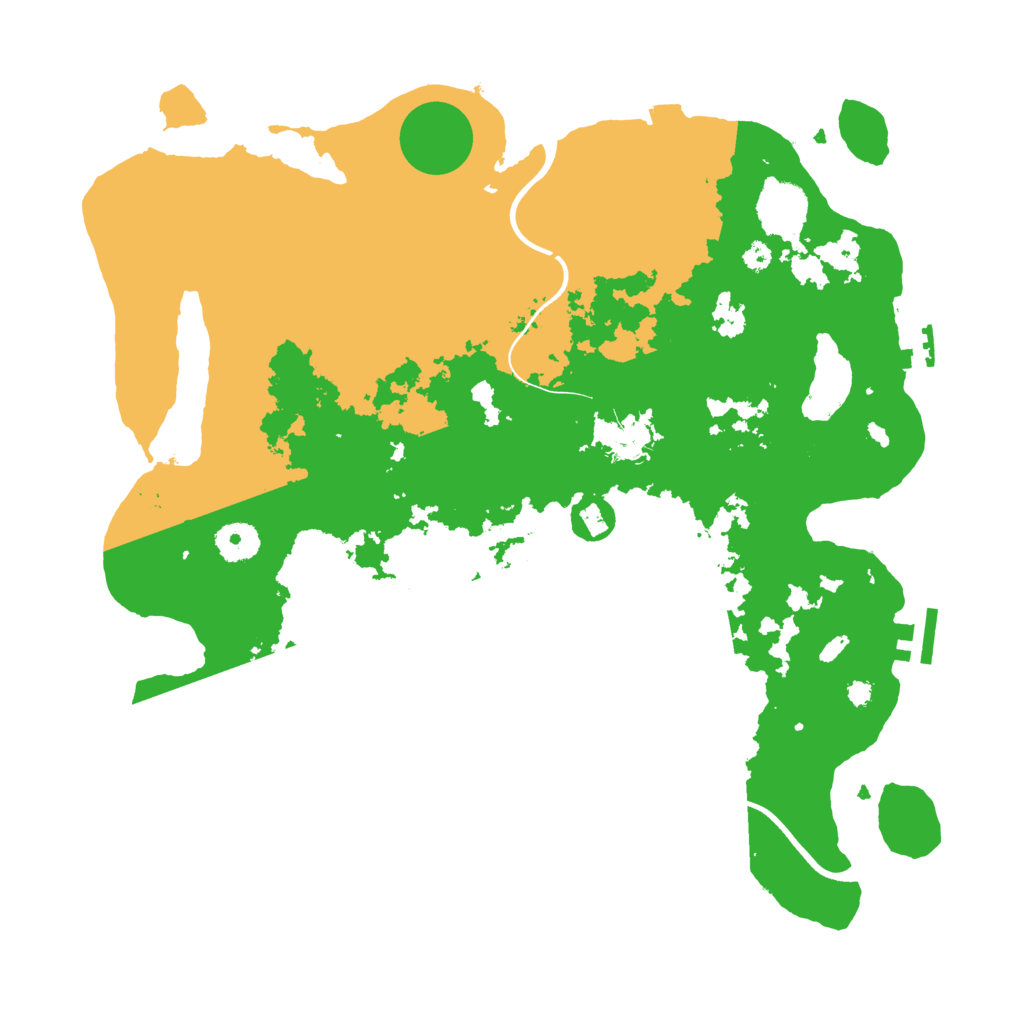 Biome Rust Map: Procedural Map, Size: 3700, Seed: 30700986