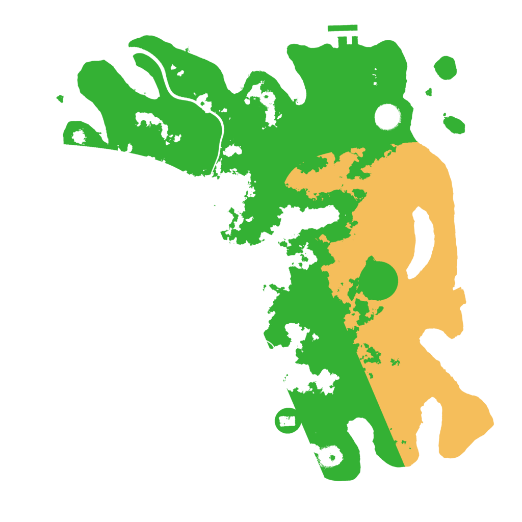 Biome Rust Map: Procedural Map, Size: 3550, Seed: 42934228