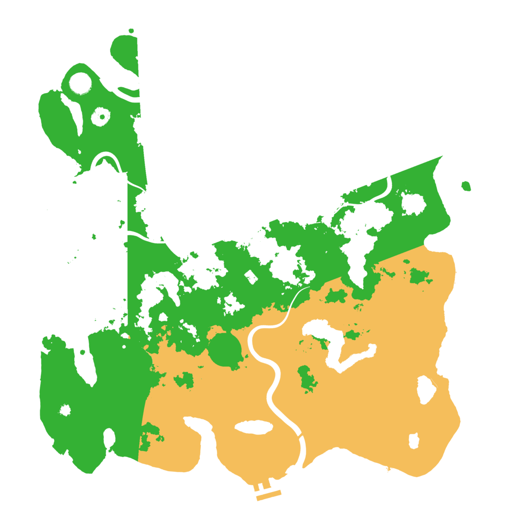 Biome Rust Map: Procedural Map, Size: 4100, Seed: 64274040