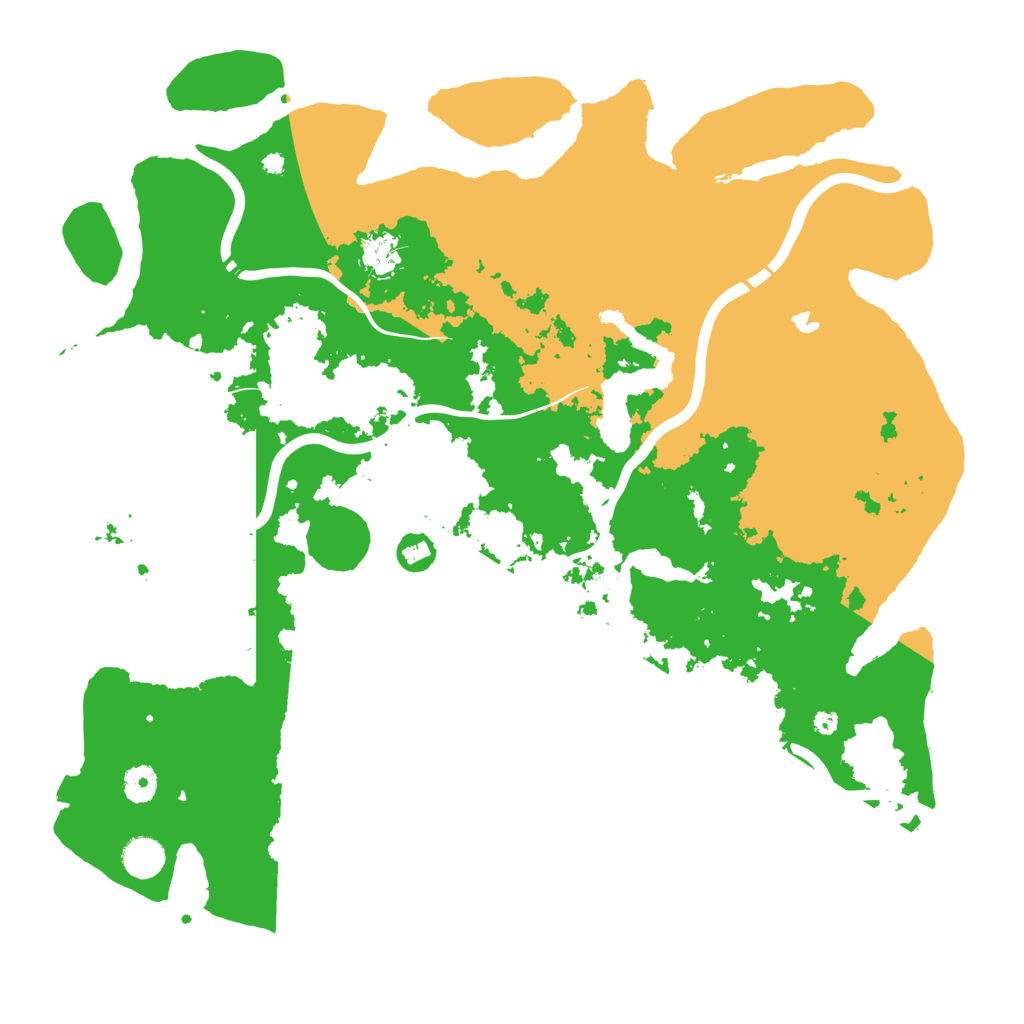 Biome Rust Map: Procedural Map, Size: 4300, Seed: 83364553