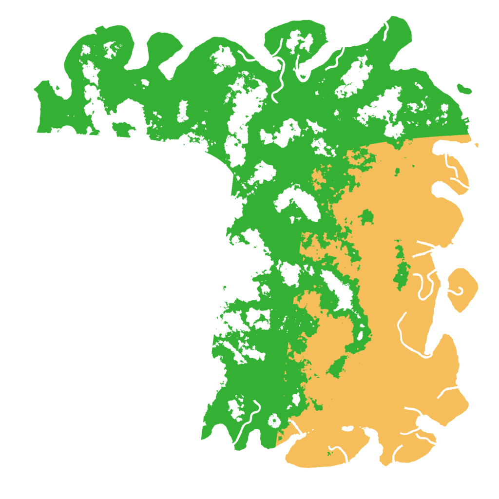 Biome Rust Map: Procedural Map, Size: 6000, Seed: 8740
