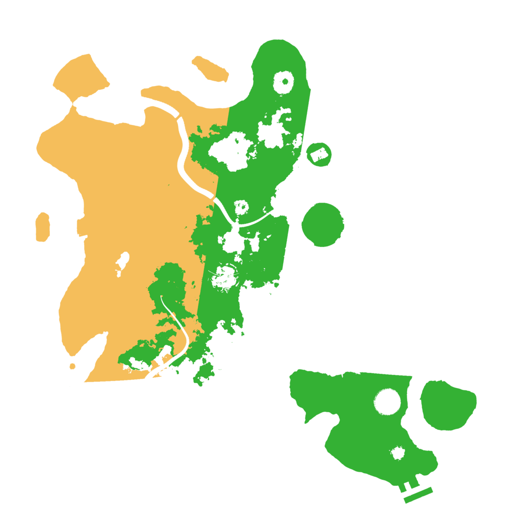 Biome Rust Map: Procedural Map, Size: 3500, Seed: 1076694577