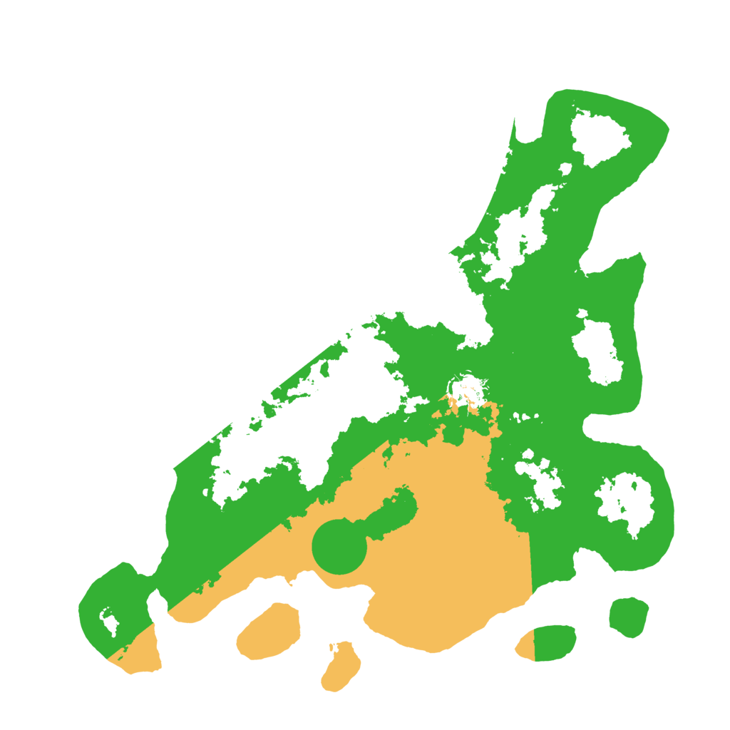 Biome Rust Map: Barren, Size: 3500, Seed: 89294171