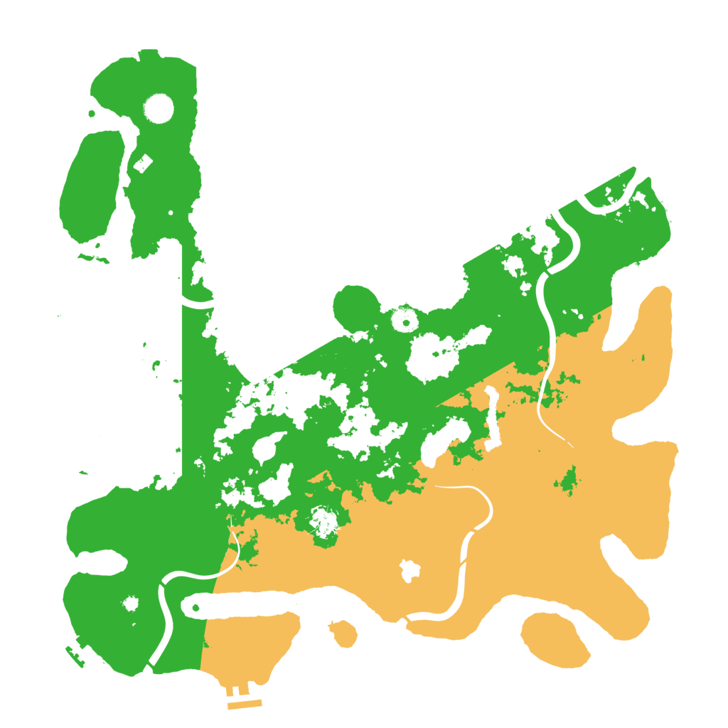 Biome Rust Map: Procedural Map, Size: 4300, Seed: 62787714
