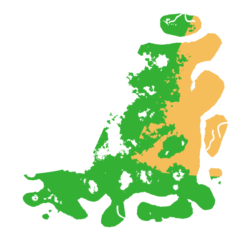 Biome Rust Map: Procedural Map, Size: 4000, Seed: 16355157