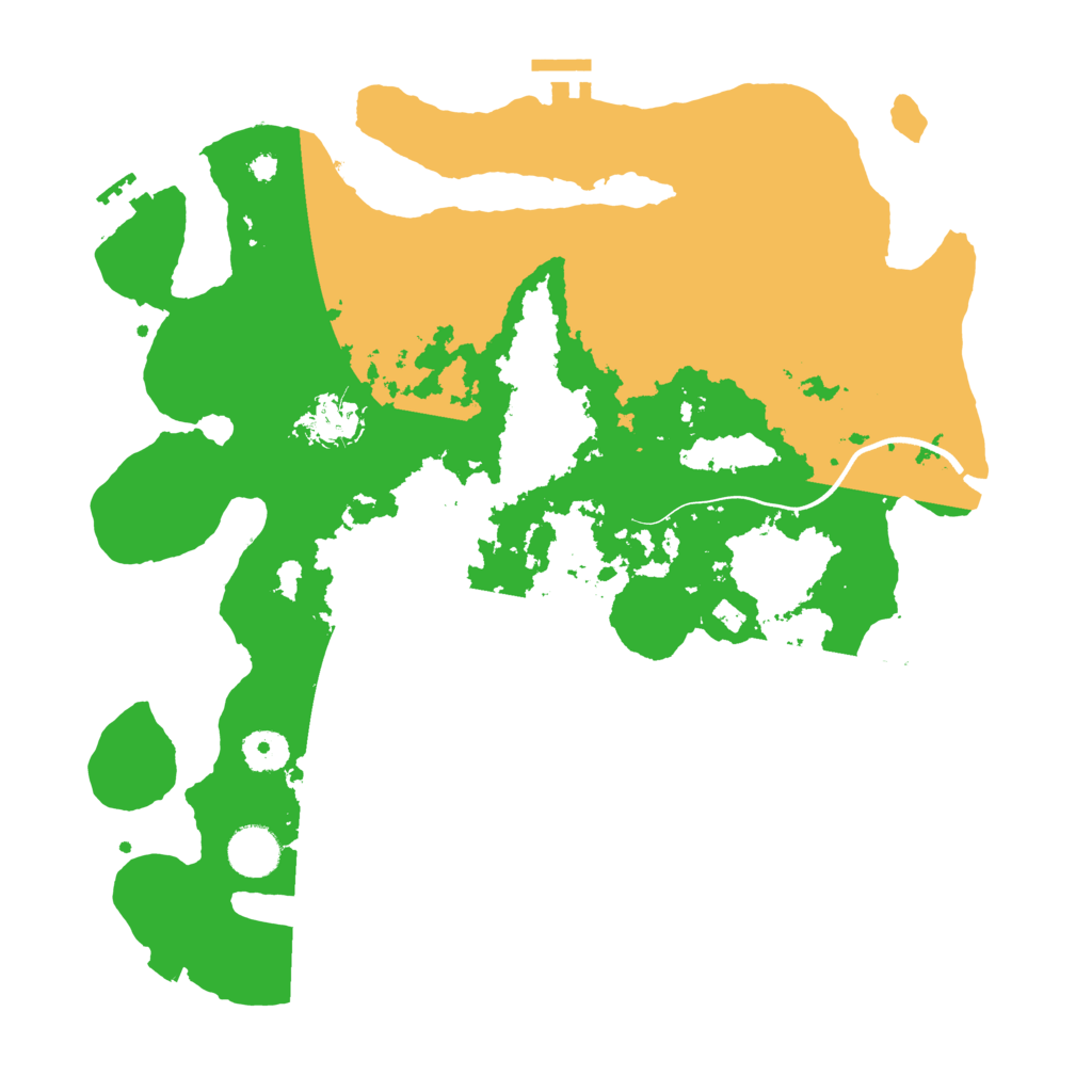 Biome Rust Map: Procedural Map, Size: 3700, Seed: 3358263