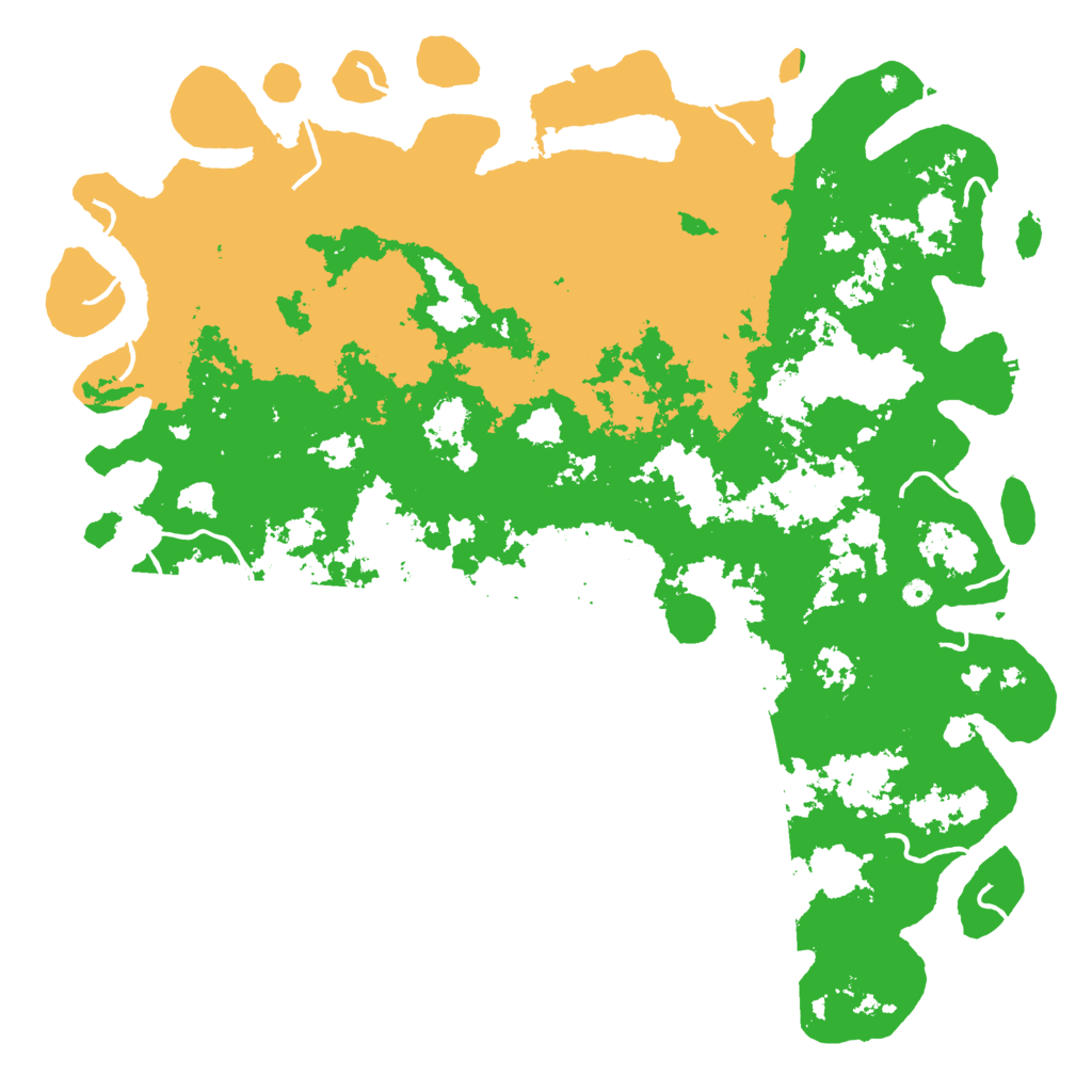 Biome Rust Map: Procedural Map, Size: 6000, Seed: 32056