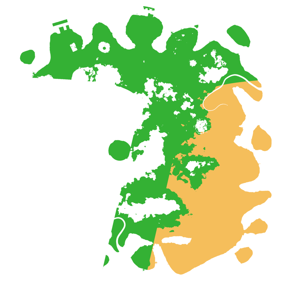 Biome Rust Map: Procedural Map, Size: 3850, Seed: 396429