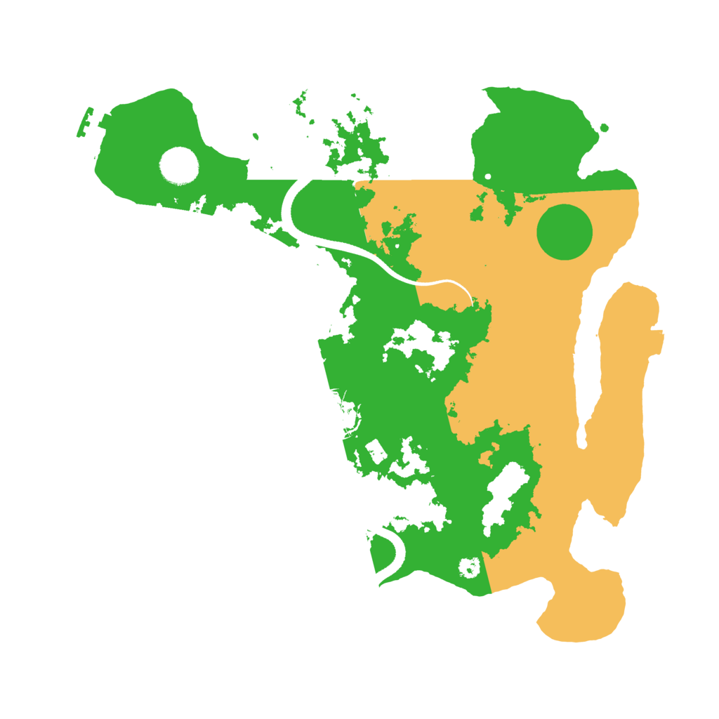 Biome Rust Map: Procedural Map, Size: 3400, Seed: 43084601