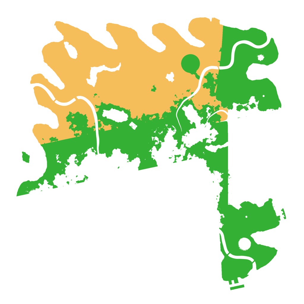 Biome Rust Map: Procedural Map, Size: 4300, Seed: 64793255
