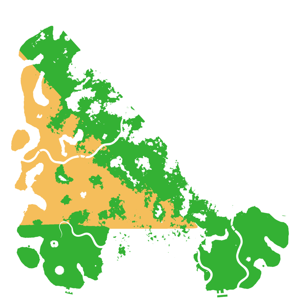 Biome Rust Map: Procedural Map, Size: 6000, Seed: 132884