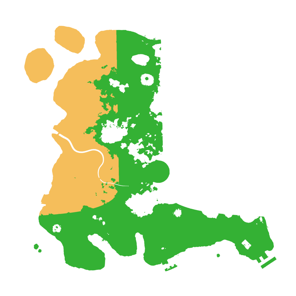 Biome Rust Map: Procedural Map, Size: 3500, Seed: 947805266
