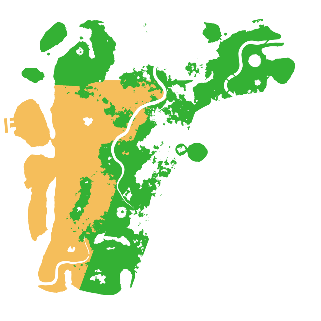 Biome Rust Map: Procedural Map, Size: 4500, Seed: 2023080511