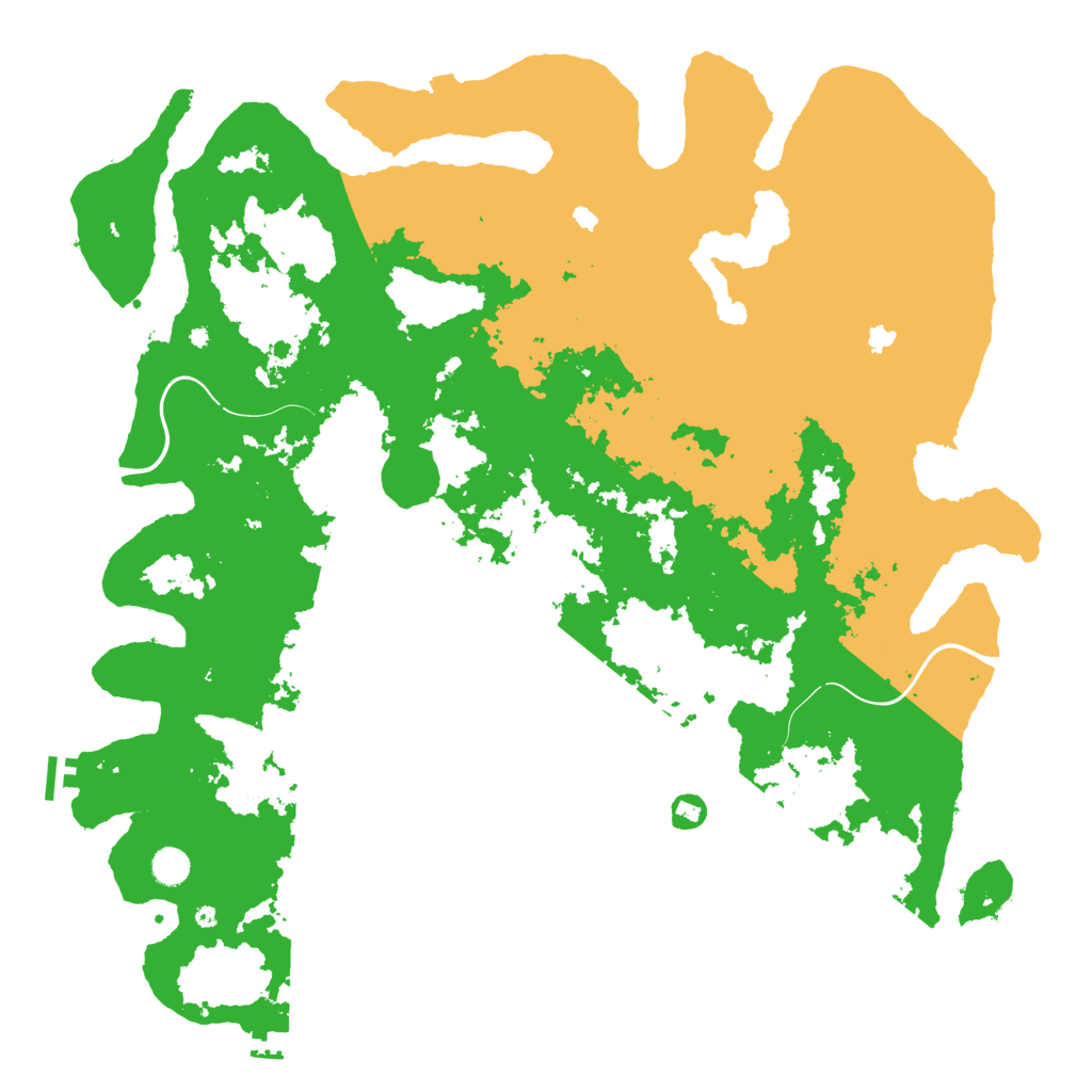 Biome Rust Map: Procedural Map, Size: 5000, Seed: 832936722