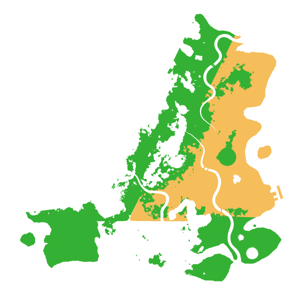 Biome Rust Map: Procedural Map, Size: 4400, Seed: 27555402
