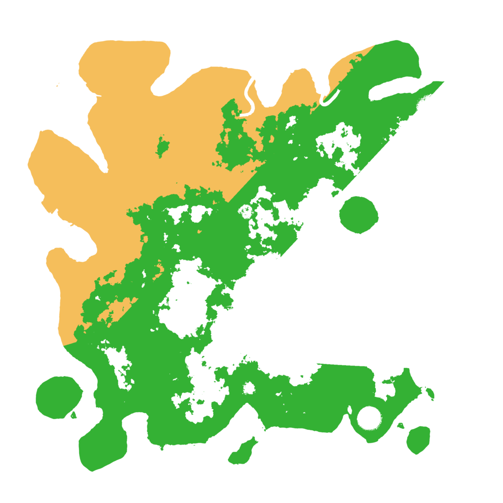 Biome Rust Map: Procedural Map, Size: 3700, Seed: 22382350