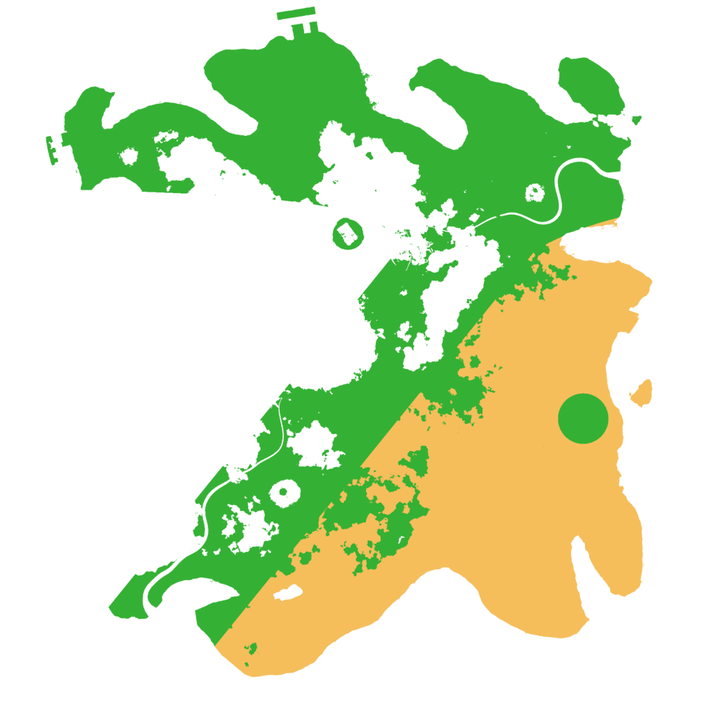 Biome Rust Map: Procedural Map, Size: 3750, Seed: 50164800
