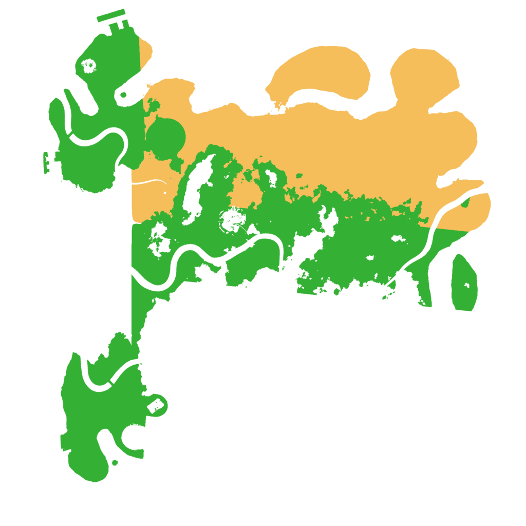 Biome Rust Map: Procedural Map, Size: 3700, Seed: 71878917