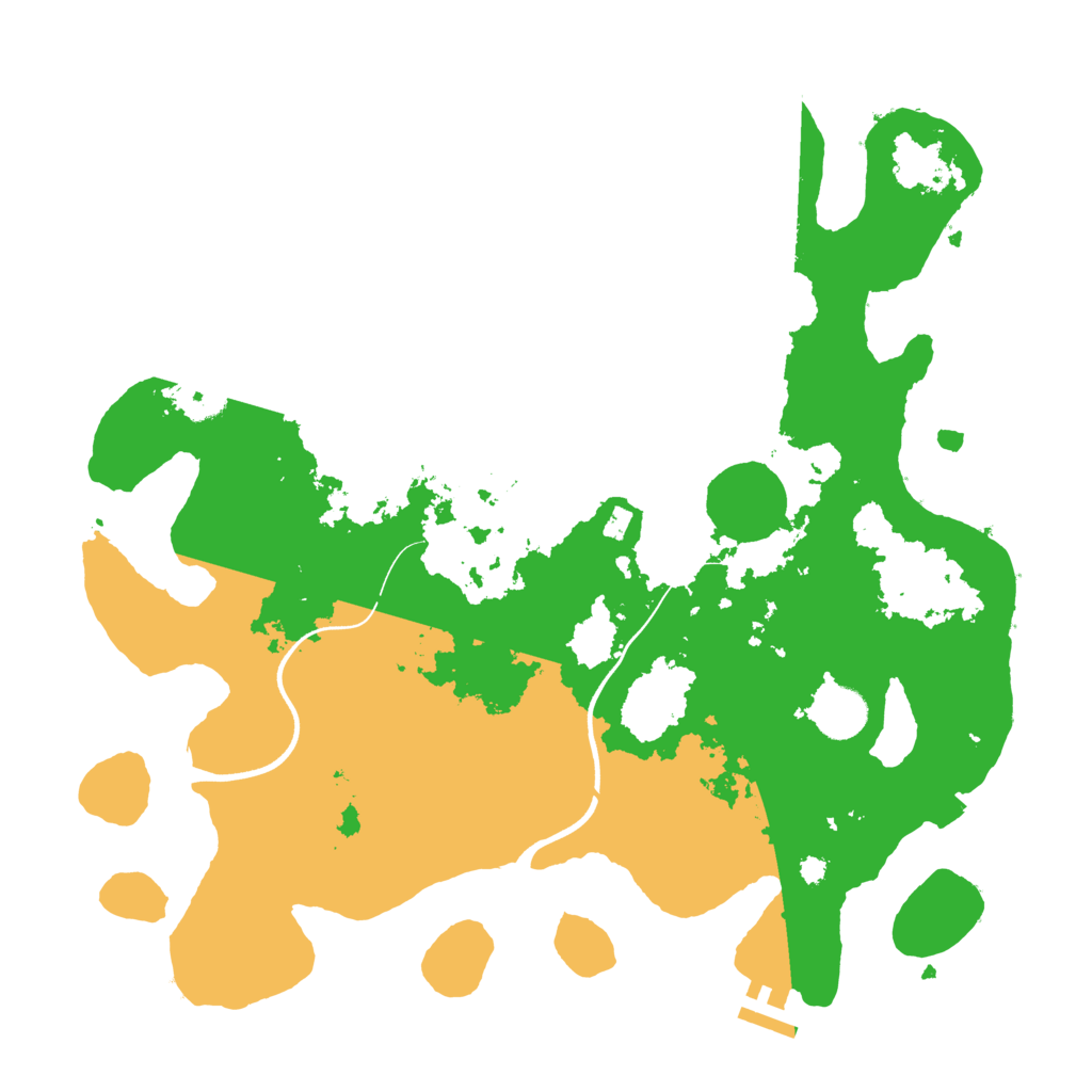 Biome Rust Map: Procedural Map, Size: 3650, Seed: 72222988