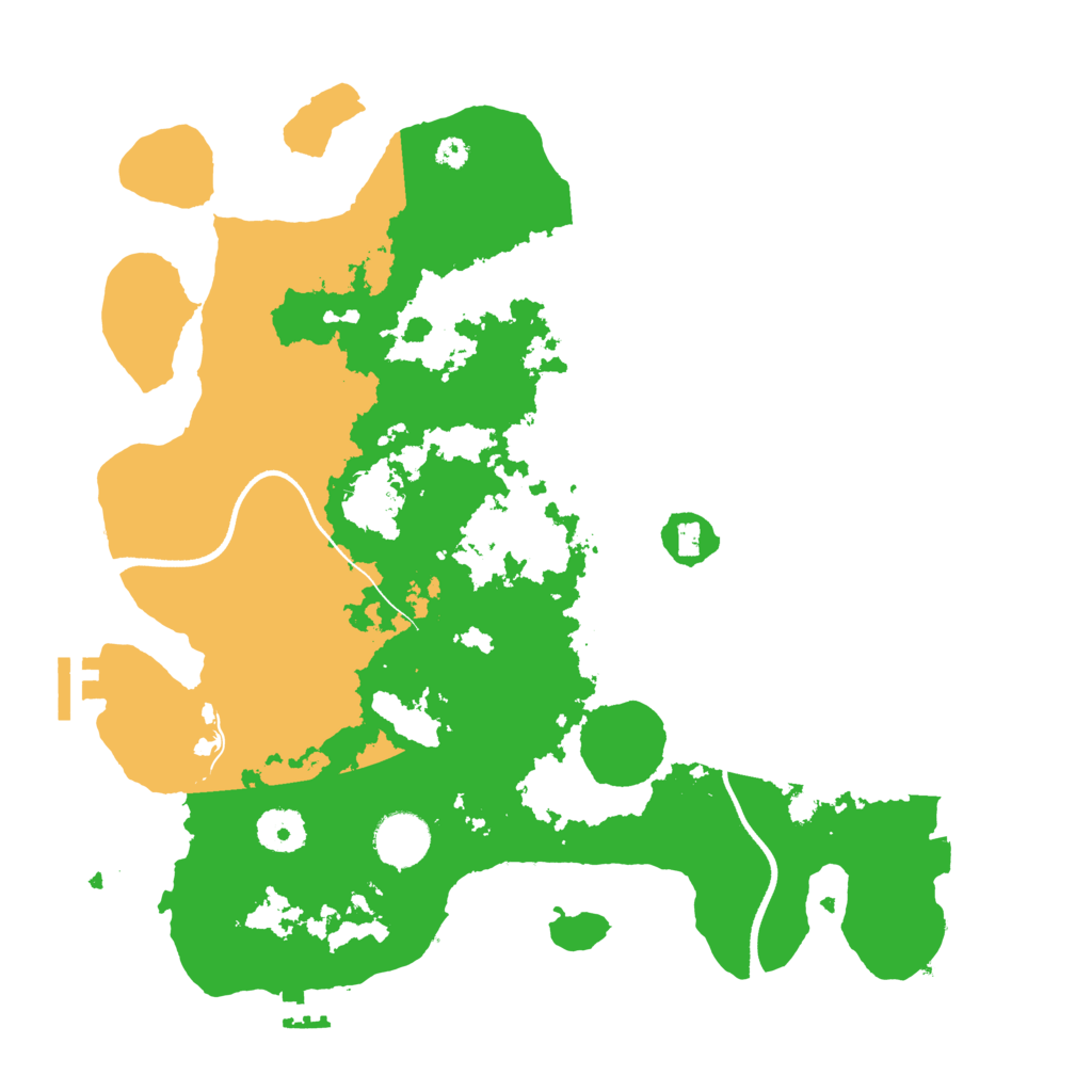 Biome Rust Map: Procedural Map, Size: 3500, Seed: 1011990