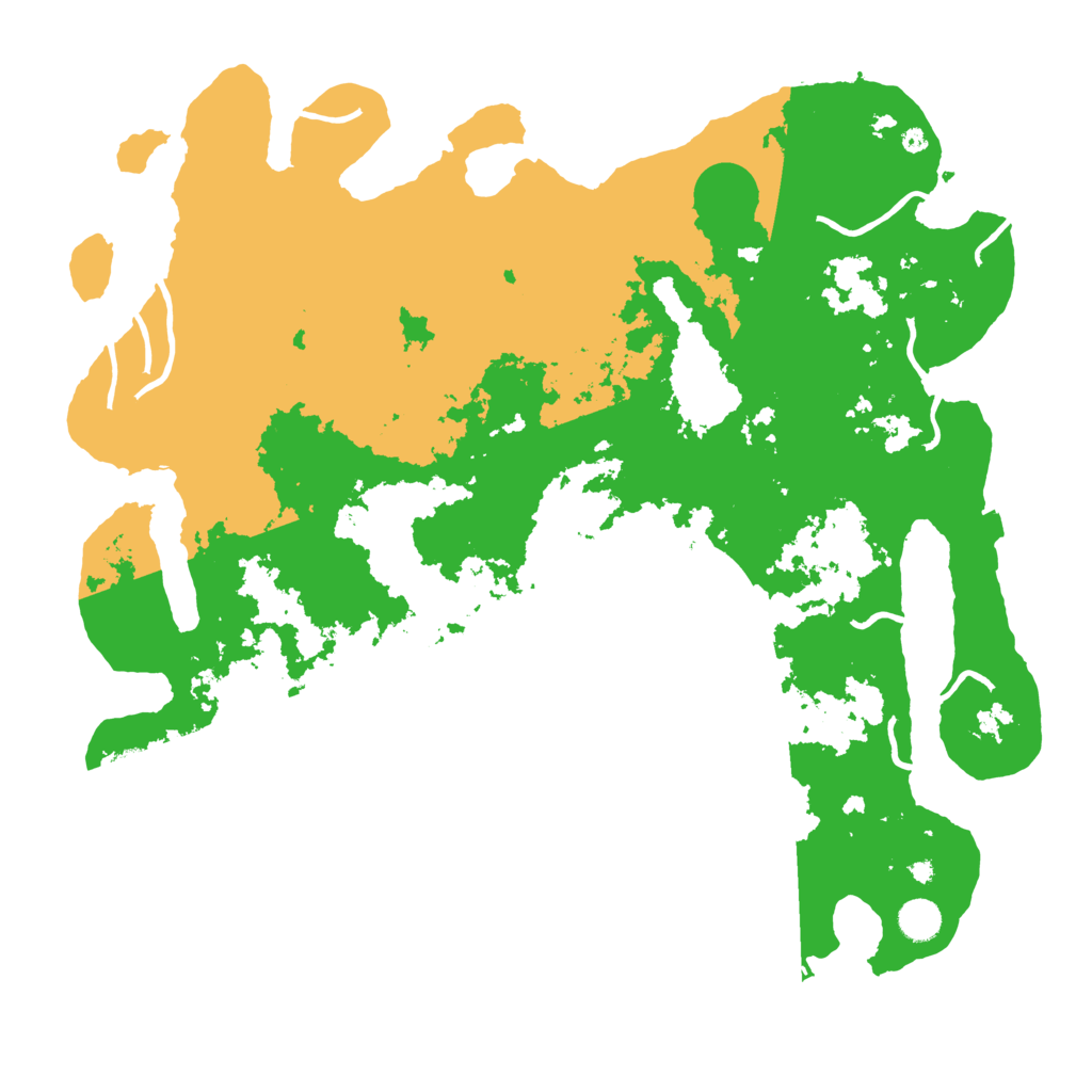 Biome Rust Map: Procedural Map, Size: 4500, Seed: 93438554