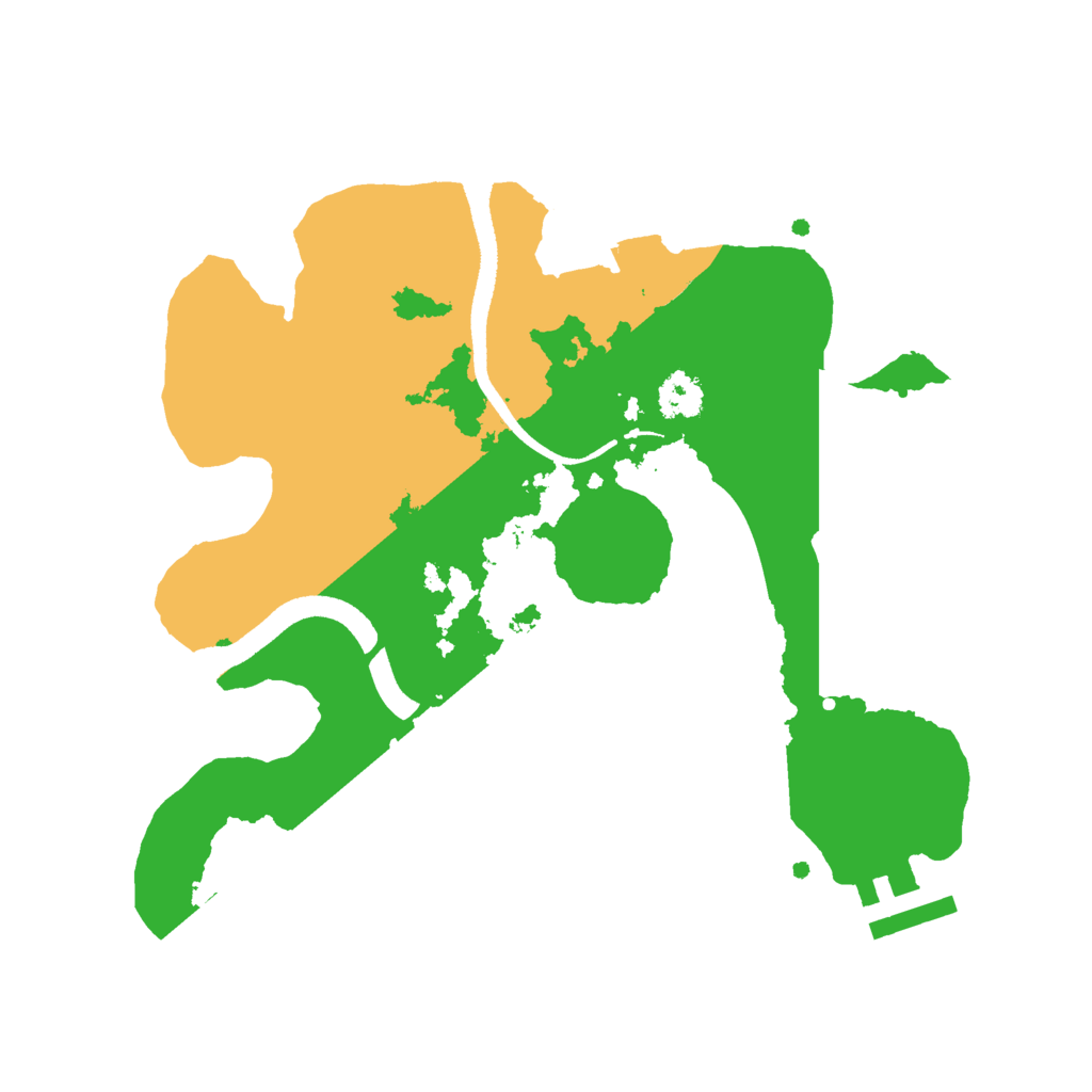 Biome Rust Map: Procedural Map, Size: 2500, Seed: 8975235