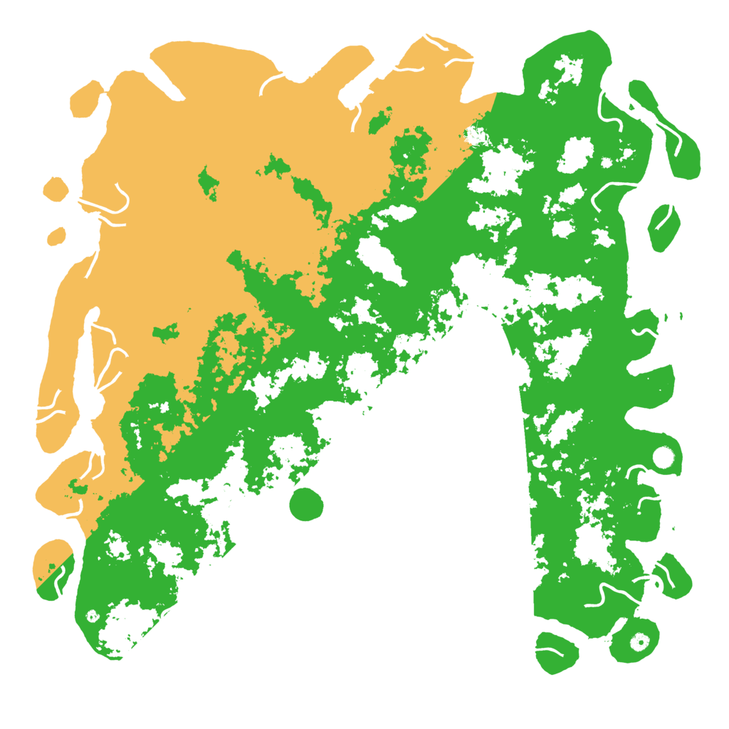 Biome Rust Map: Procedural Map, Size: 6000, Seed: 23079800