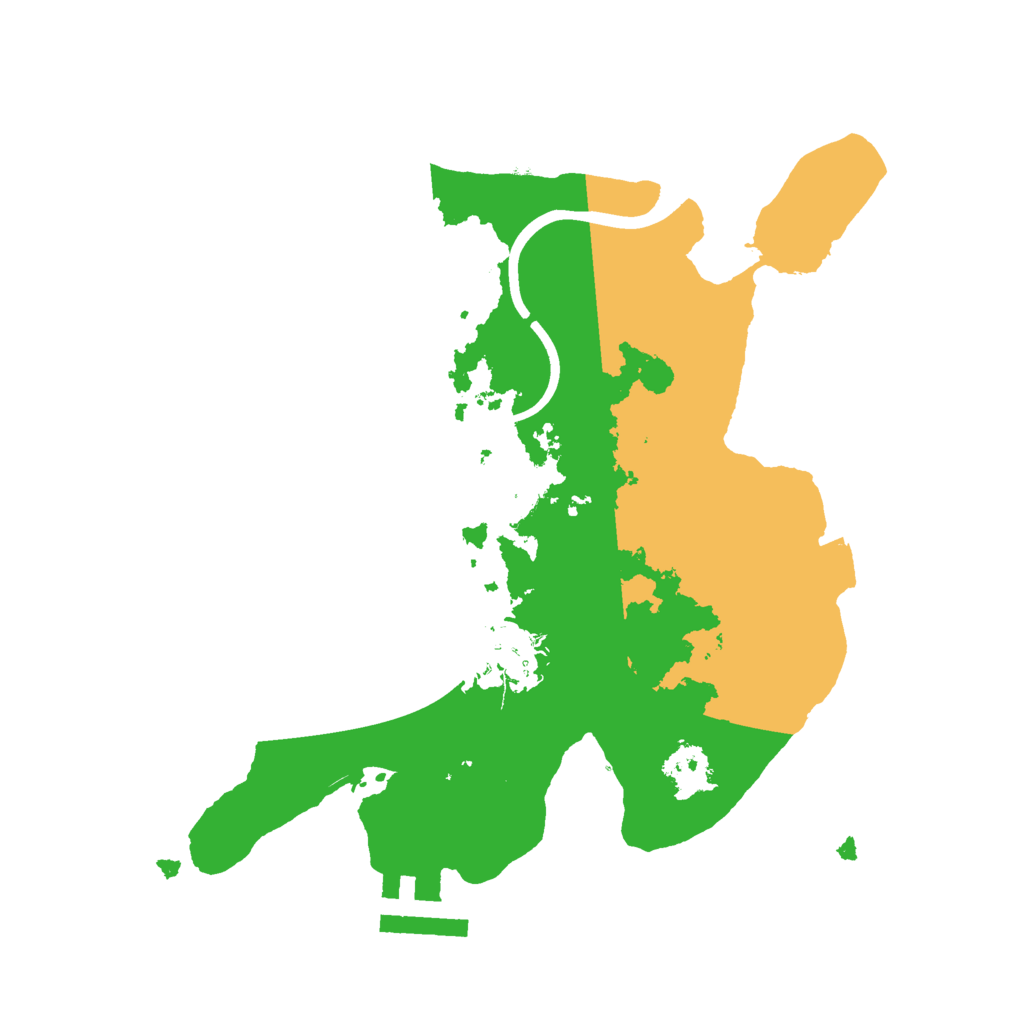 Biome Rust Map: Procedural Map, Size: 2350, Seed: 75225