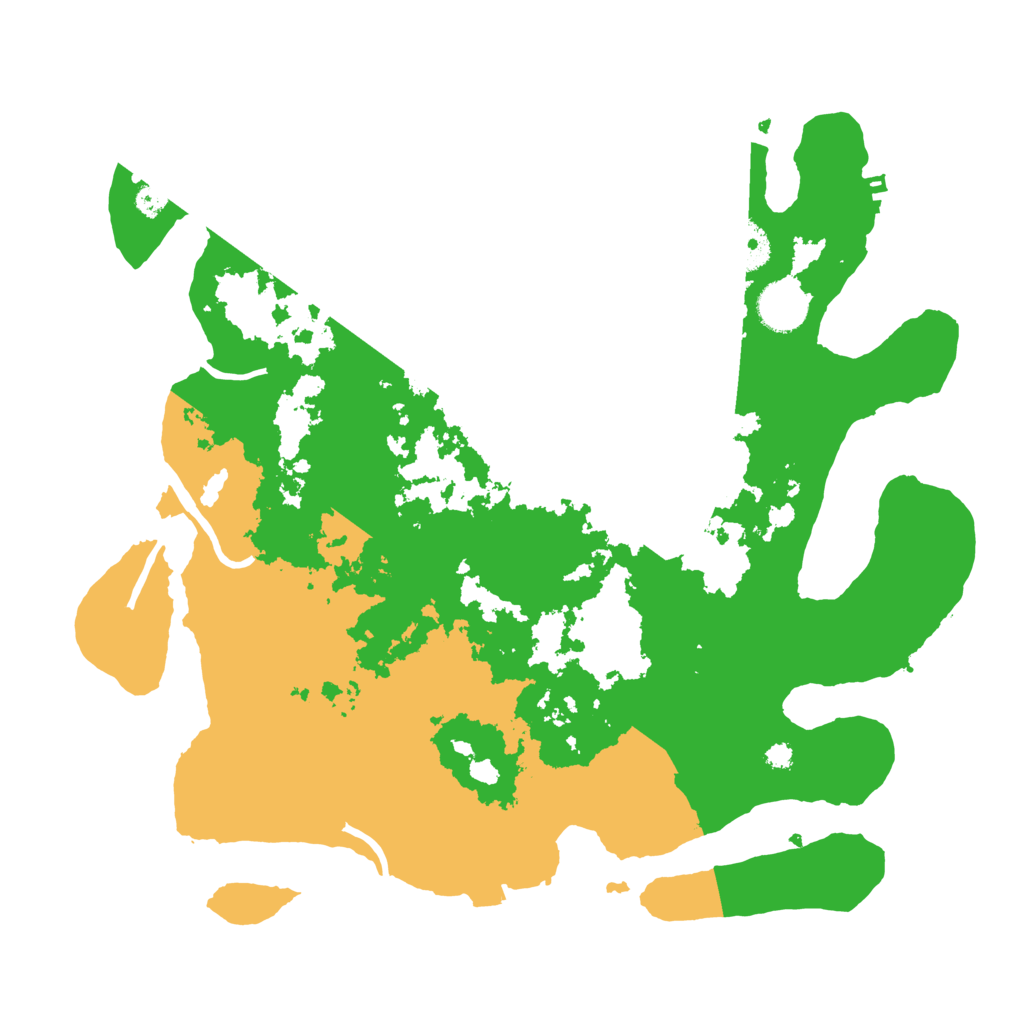 Biome Rust Map: Procedural Map, Size: 3600, Seed: 30128782