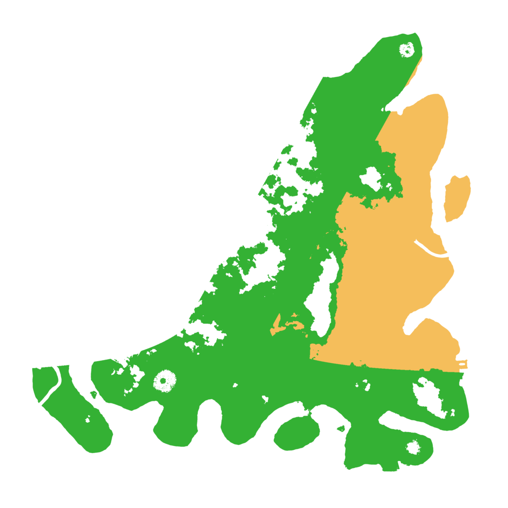 Biome Rust Map: Procedural Map, Size: 3500, Seed: 8492121