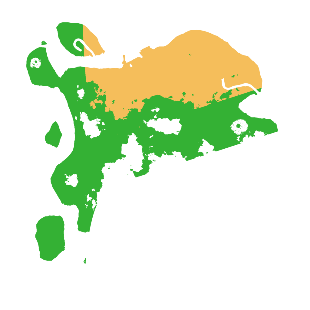 Biome Rust Map: Procedural Map, Size: 3000, Seed: 56845