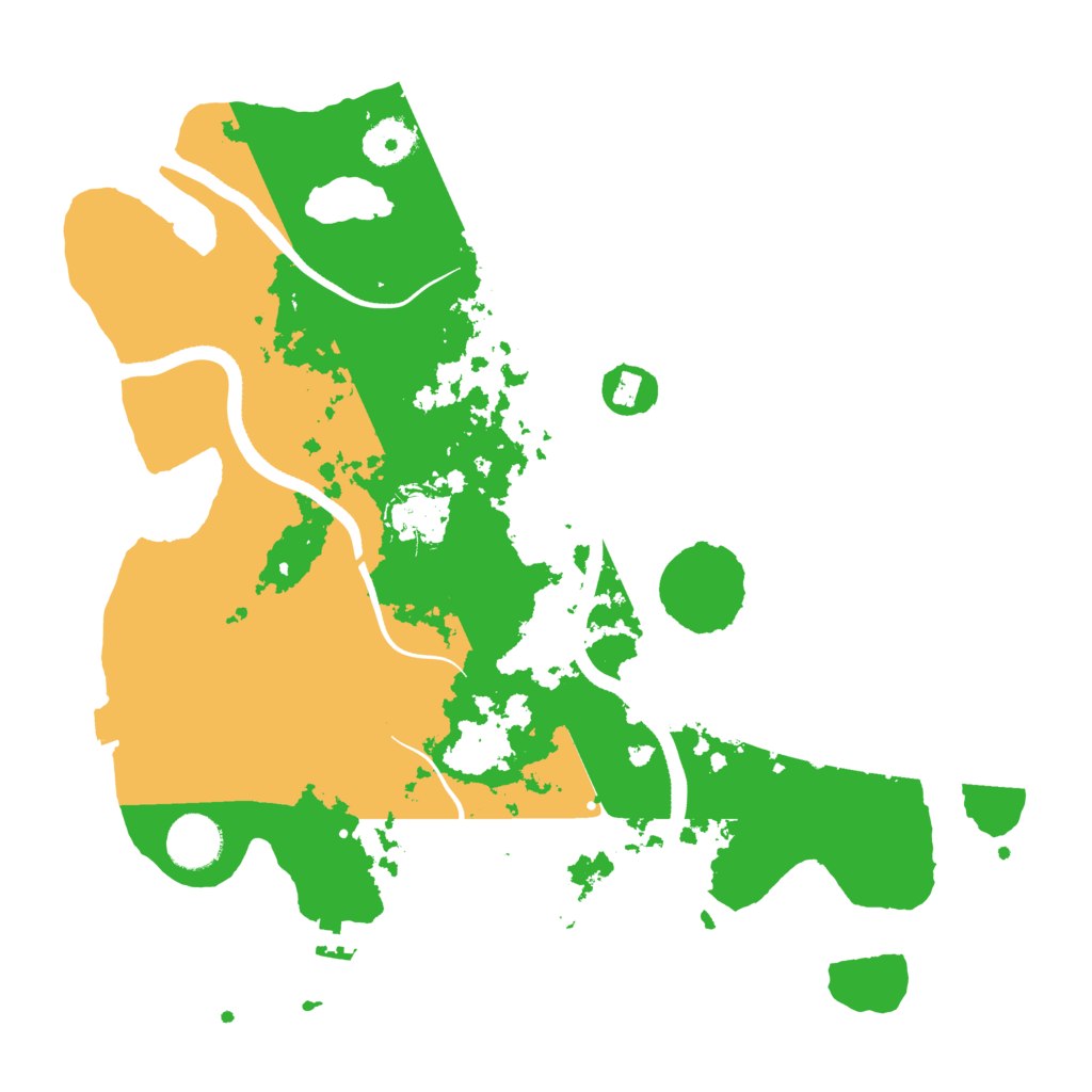 Biome Rust Map: Procedural Map, Size: 3500, Seed: 261429911