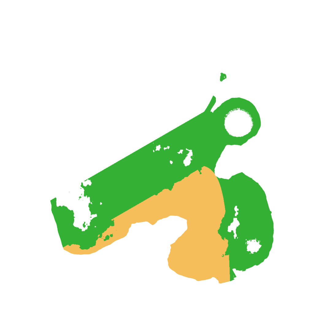 Biome Rust Map: Procedural Map, Size: 2000, Seed: 954872996