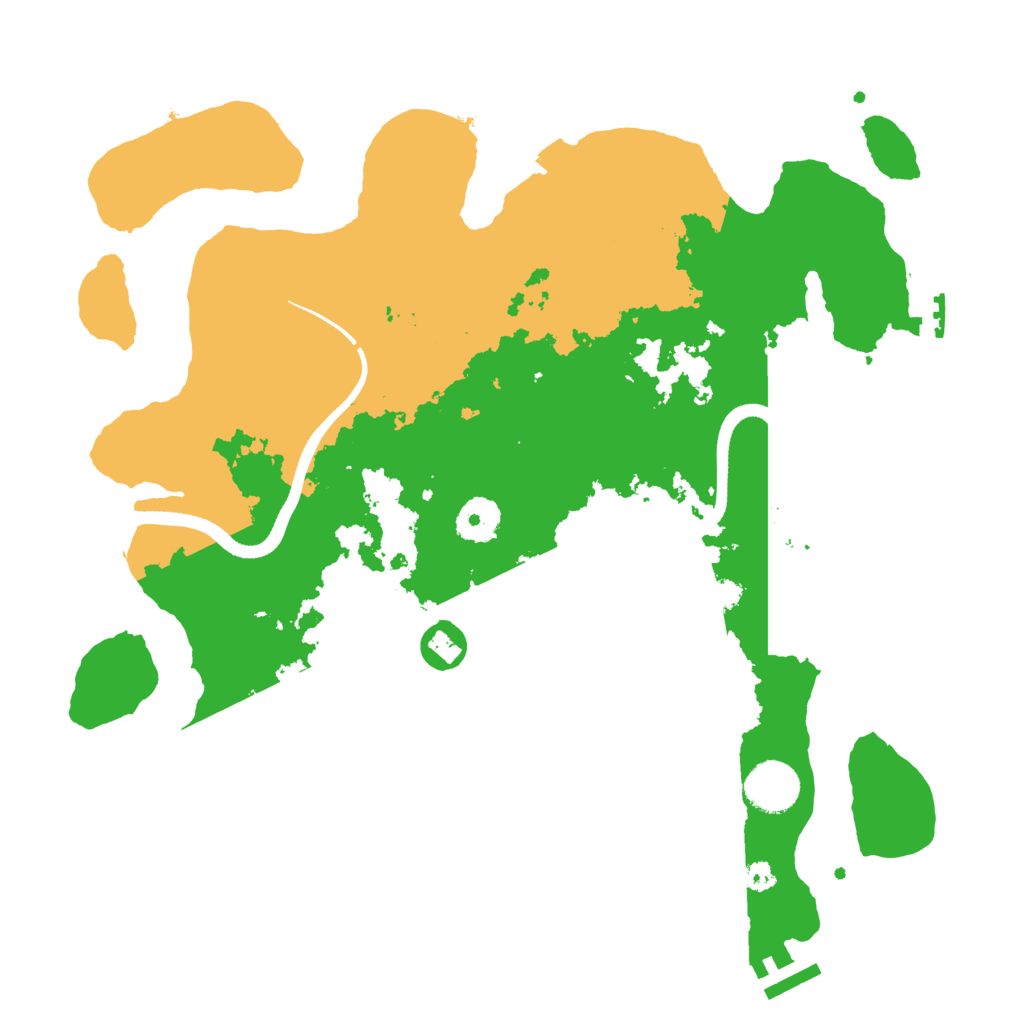 Biome Rust Map: Procedural Map, Size: 3500, Seed: 41919628