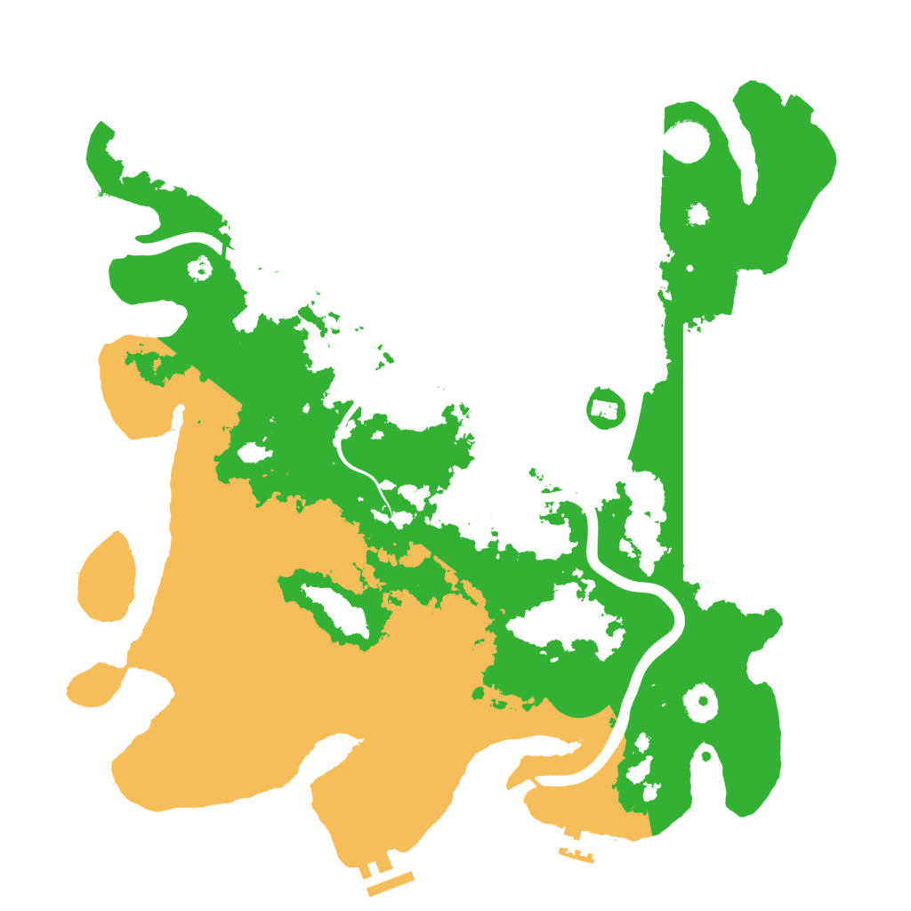 Biome Rust Map: Procedural Map, Size: 3800, Seed: 57004353
