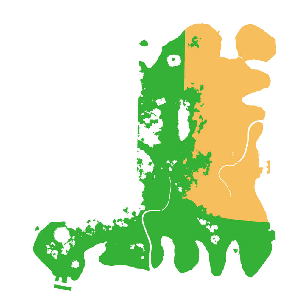 Biome Rust Map: Procedural Map, Size: 3500, Seed: 77553118