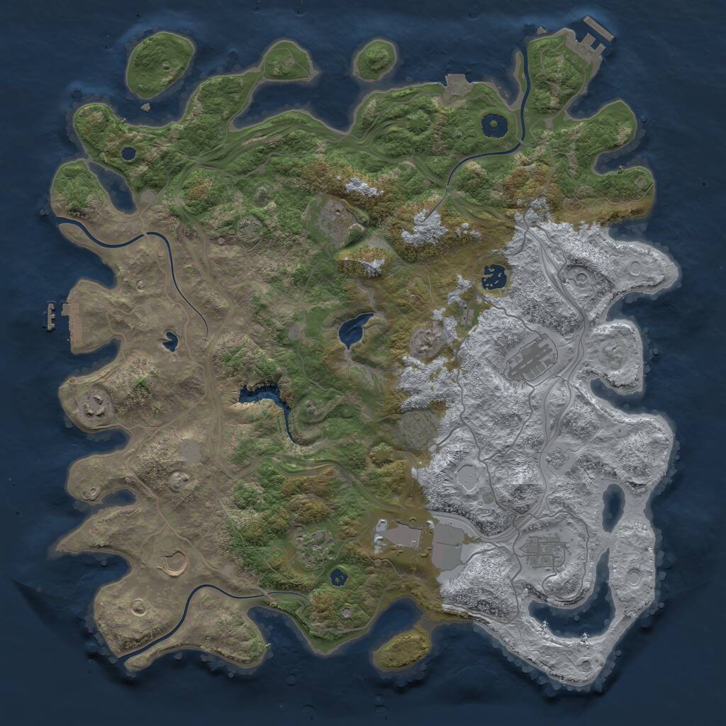 Rust Map: Procedural Map, Size: 4250, Seed: 5048691, 15 Monuments