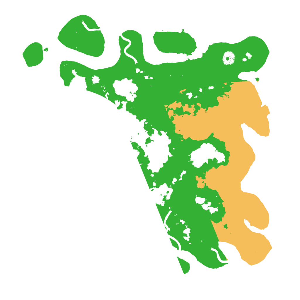 Biome Rust Map: Procedural Map, Size: 3500, Seed: 815605811