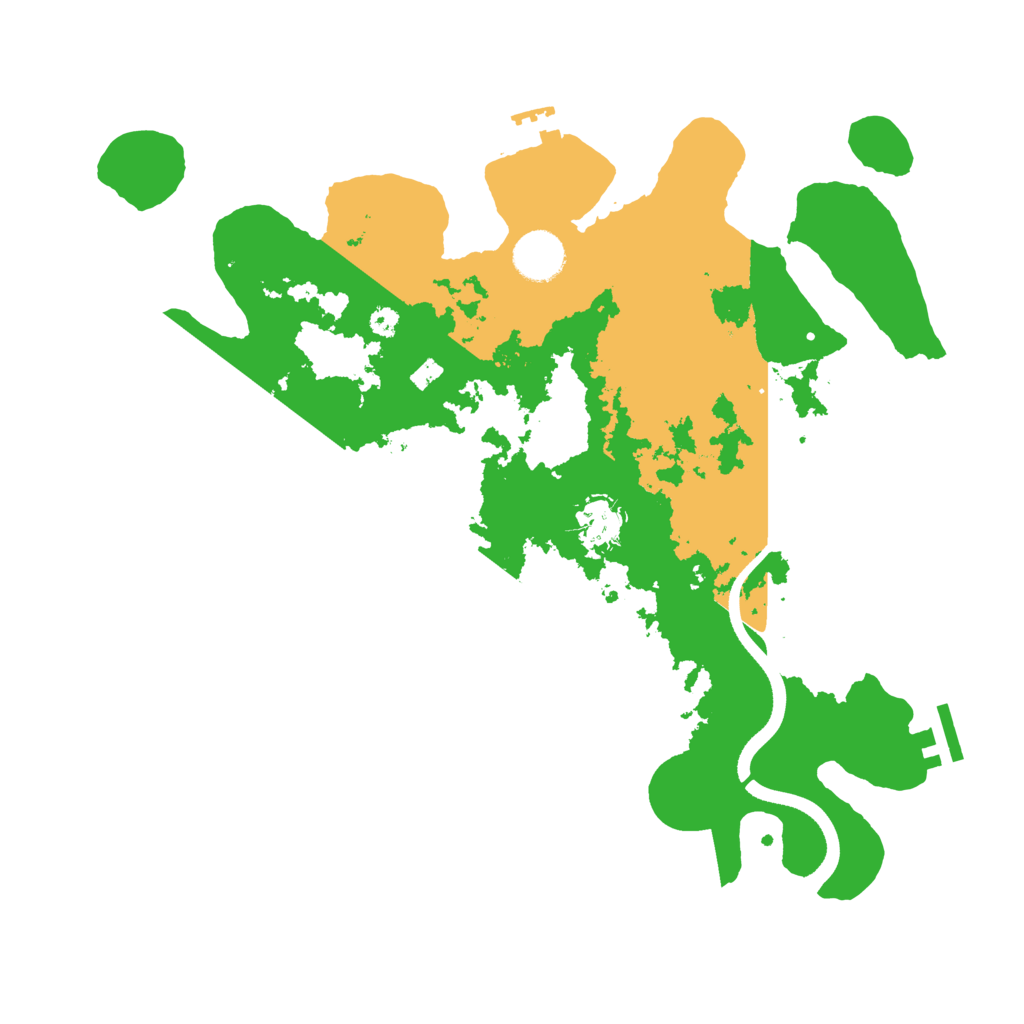 Biome Rust Map: Procedural Map, Size: 3550, Seed: 39456607