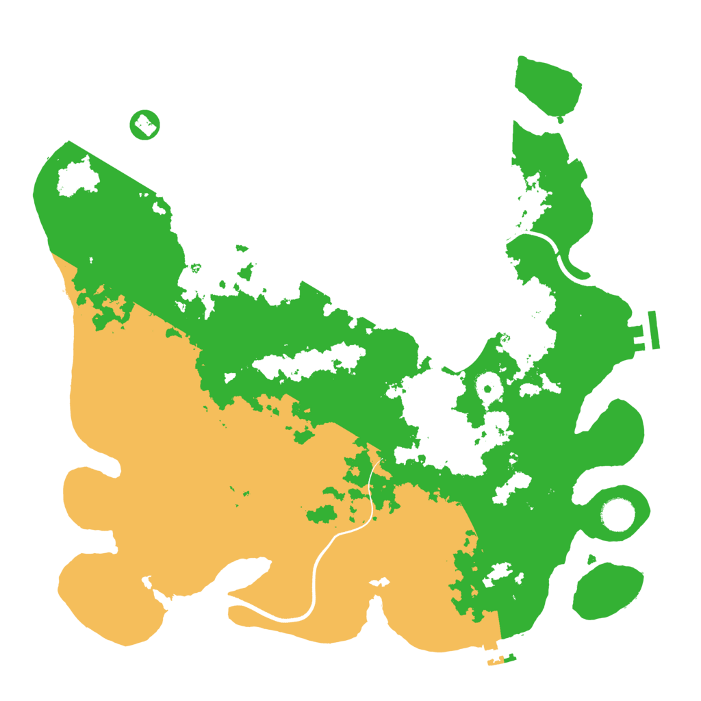 Biome Rust Map: Procedural Map, Size: 3700, Seed: 91613374