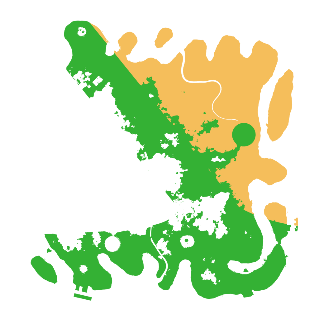 Biome Rust Map: Procedural Map, Size: 3600, Seed: 57163647