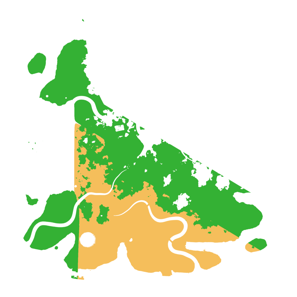 Biome Rust Map: Procedural Map, Size: 3500, Seed: 94615803