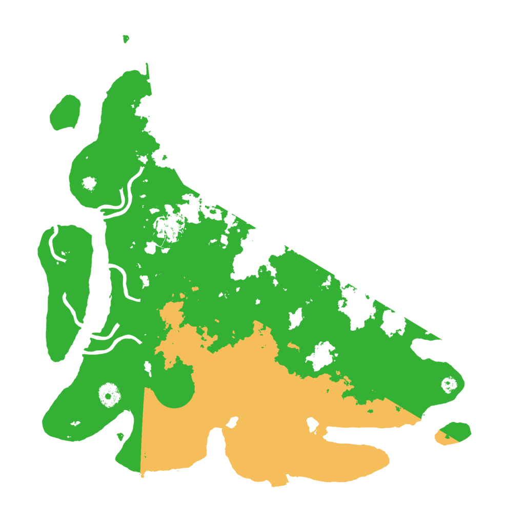 Biome Rust Map: Procedural Map, Size: 3500, Seed: 94615803